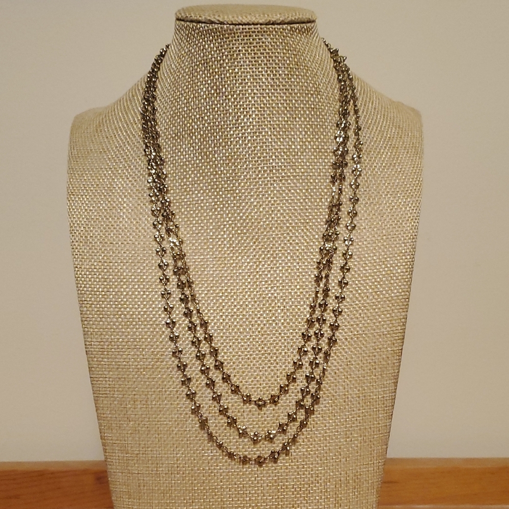 Long Gold-Tone Necklace